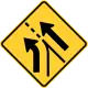 Added left lane (entering roadway)