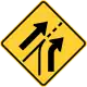 Added right lane (entering roadway)