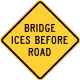 Bridge ices before road