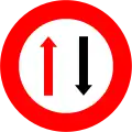 19c) — Give way to oncoming vehicles