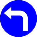 24f) — Turn left ahead