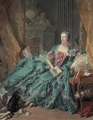 François Boucher Portrait of the Marquise de Pompadour, 1756