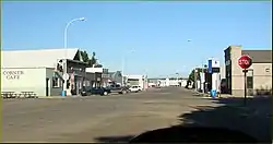 Main Street of Doon, Iowa in 2013