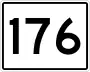 State Route 176 marker