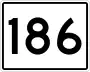 State Route 186 marker