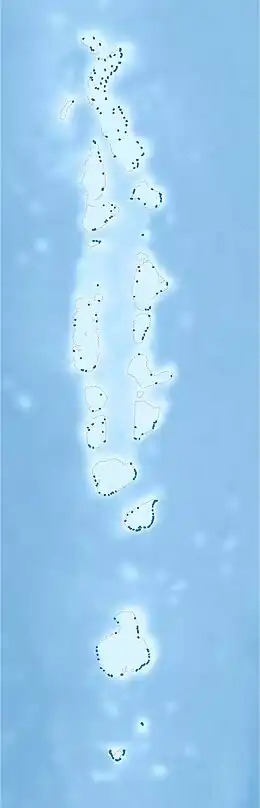 Rathafandhoo is located in Maldives