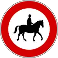 No horse riding