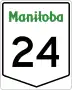 Provincial Trunk Highway 24 marker