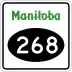 Provincial Road 268 marker