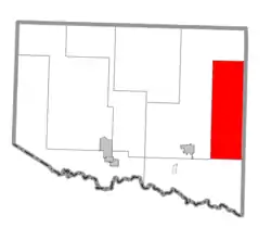 Location within Iron County