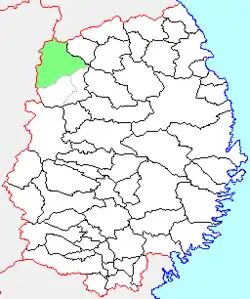 Location of Ashiro in Iwate Prefecture