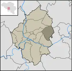 Location in the municipality of Charleroi