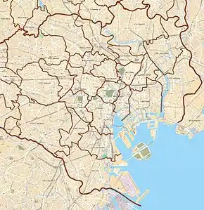 Tōdaimae Station is located in Special wards of Tokyo