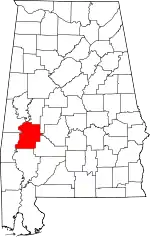 Marengo County map