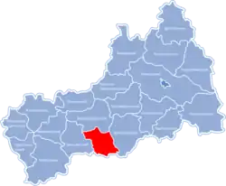 Raion location in Cherkasy Oblast