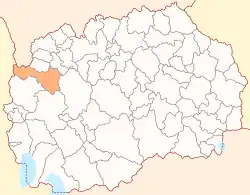 Location of Municipality of Gostivar