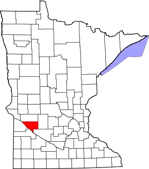 State map highlighting Chippewa County