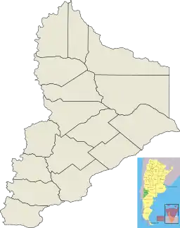 Zapala is located in Neuquén Province