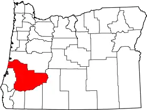 State map highlighting Douglas County