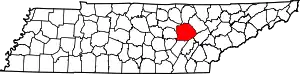 State map highlighting Cumberland County