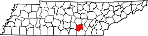 State map highlighting Grundy County