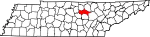 State map highlighting Putnam County