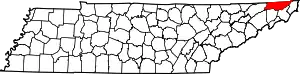 State map highlighting Sullivan County