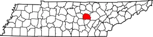 State map highlighting White County