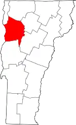 Chittenden County map