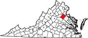 Spotsylvania County map