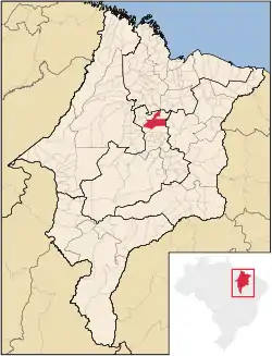 Location in Maranhão  state