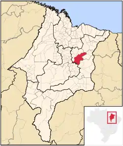 Location in Maranhão  state