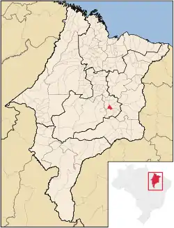 Location in Maranhão  state