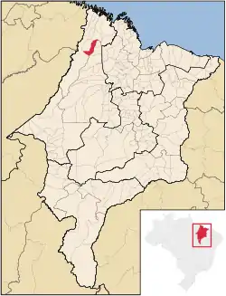 Location in Maranhão  state