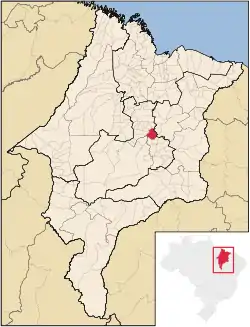 Location in Maranhão state