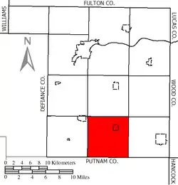 Location of Marion Township in Henry County