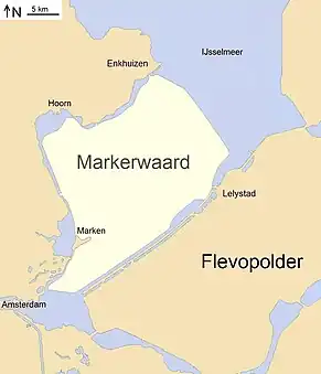 The Markerwaard as planned in 1965