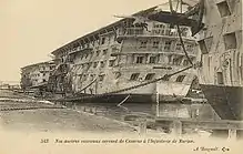 Mars, Souverain and Eylau in Toulon harbour