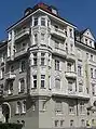 Art Nouveau building at Martiusstraße 7, where the gallery Otto Stangls was located from 1948 to 1962