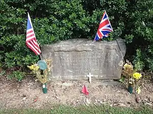 Mass grave containing the remains of soldiers from both armies at Birmingham Friends Burial Grounds.