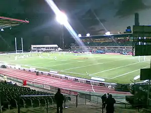 Olympic Park Stadium in 2008, before being demolished in 2011