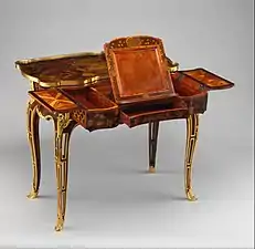 Mechanical writing table by Jean-Francois Oeben (1761–63), Metropolitan Museum