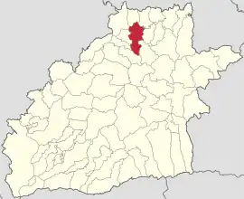 Location in Sibiu County