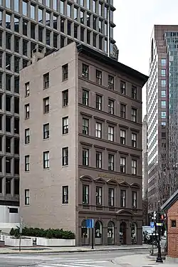 Merchants Bank Building, Providence, Rhode Island, 1855–57.