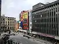 Carriedo Street with Plaza Lacson in the background