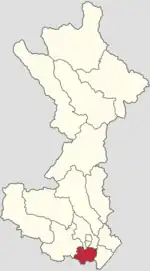 Location in Huairou District