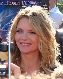 A smiling Michelle Pfeiffer