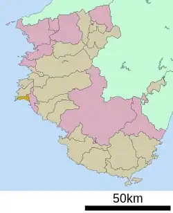 Location of Mihama in Wakayama Prefecture