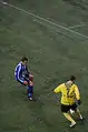 Miikka Turunen near the corner flag in Finnish League Cup, 2008