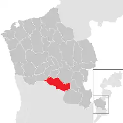 Location within Oberwart district